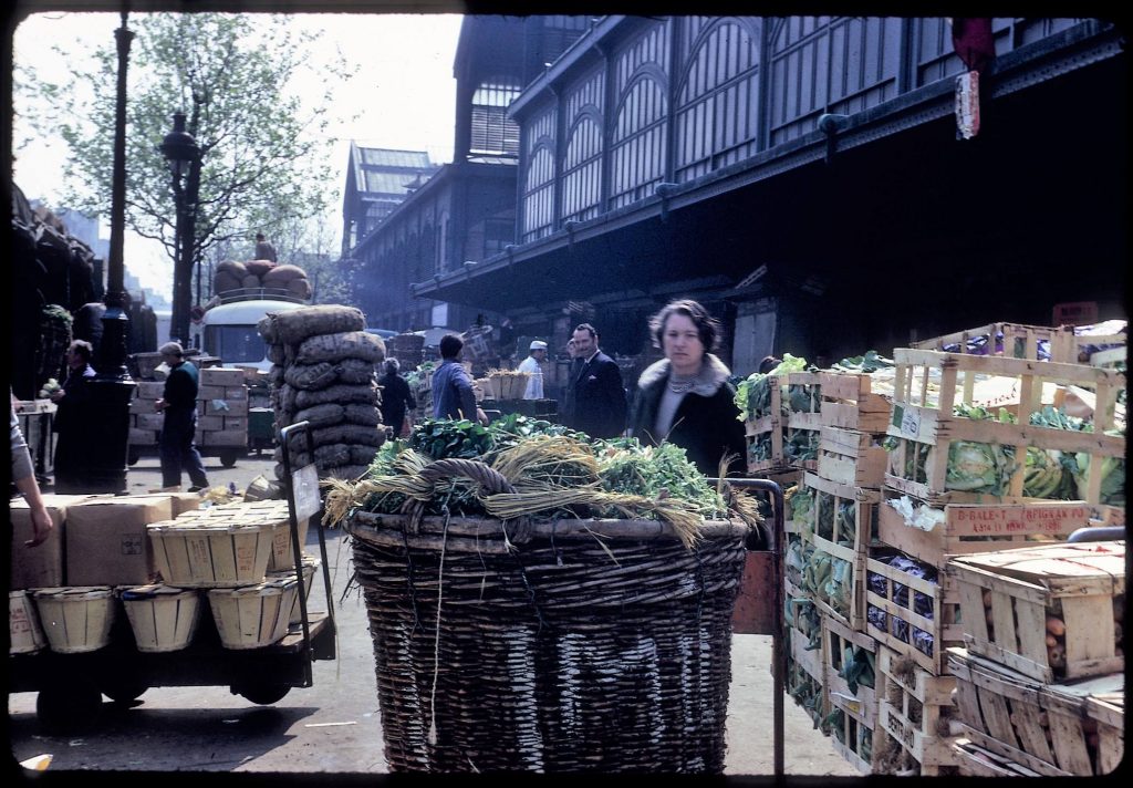 les Halles à paris in 1960